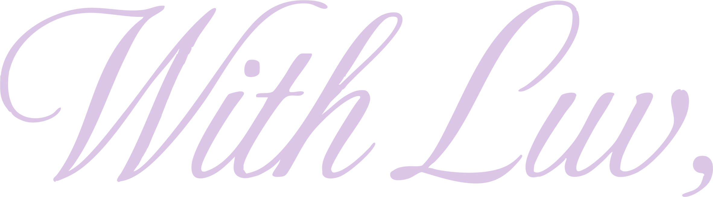 With Luv,